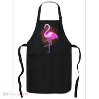 Pink Flamingo Paint Art Apron thumb 0