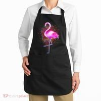 Pink Flamingo Paint Art Apron thumb 2