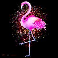 Pink Flamingo Paint Art Sweatshirt thumb 3