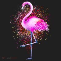Pink Flamingo Paint Art Beanie thumb 2
