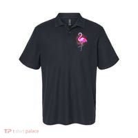 Pink Flamingo Paint Art Polo thumb 0