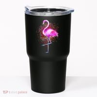 Pink Flamingo Paint Art Tumbler thumb 0