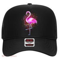 Pink Flamingo Paint Art Hat thumb 0