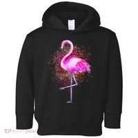 Pink Flamingo Paint Art Toddler Hoodie thumb 0