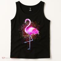Pink Flamingo Paint Art Tank Top thumb 2