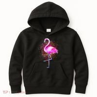 Pink Flamingo Paint Art Kids Hoodie thumb 0