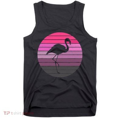 Pink Flamingo Vintage Sunset Tank Top