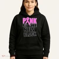 Pink Is The New Black Breast Cancer Ribbon Hoodie thumb 5