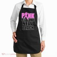 Pink Is The New Black Breast Cancer Ribbon Apron thumb 2