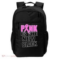 Pink Is The New Black Breast Cancer Ribbon Backpack thumb 0