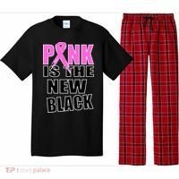 Pink Is The New Black Breast Cancer Ribbon Pajama Set thumb 0