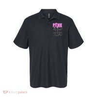 Pink Is The New Black Breast Cancer Ribbon Polo thumb 0