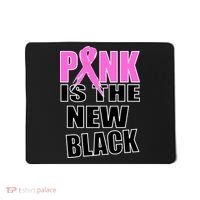 Pink Is The New Black Breast Cancer Ribbon Mousepad thumb 0