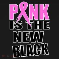Pink Is The New Black Breast Cancer Ribbon Mousepad thumb 1