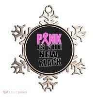 Pink Is The New Black Breast Cancer Ribbon Ornament thumb 0