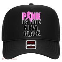 Pink Is The New Black Breast Cancer Ribbon Hat thumb 0