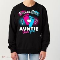 Pink Or Blue Auntie Loves You Women's Sweatshirt thumb 0