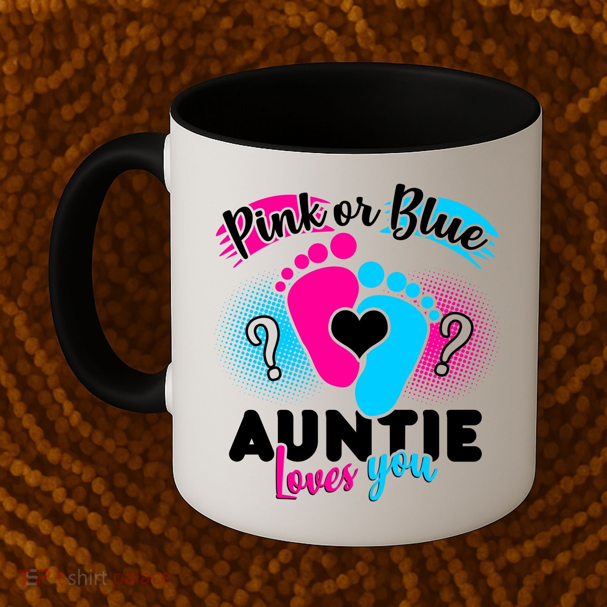 Pink Or Blue Auntie Loves You Coffee Mug