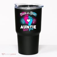 Pink Or Blue Auntie Loves You Tumbler thumb 0