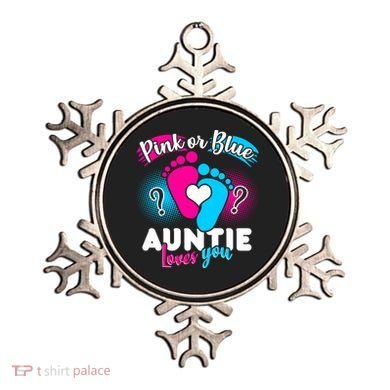 Pink Or Blue Auntie Loves You Ornament