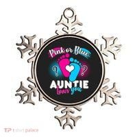 Pink Or Blue Auntie Loves You Ornament thumb 0