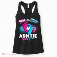 Pink Or Blue Auntie Loves You Women's Tank Top thumb 0