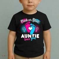 Pink Or Blue Auntie Loves You Toddler T-Shirt thumb 2