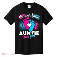 Pink Or Blue Auntie Loves You Kids T-Shirt thumb 0