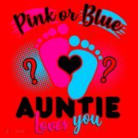 Pink Or Blue Auntie Loves You Santa Hat thumb 1