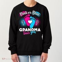 Pink or Blue Grandma Loves You Women's Sweatshirt thumb 0