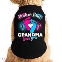 Pink or Blue Grandma Loves You Doggie Tank thumb 0