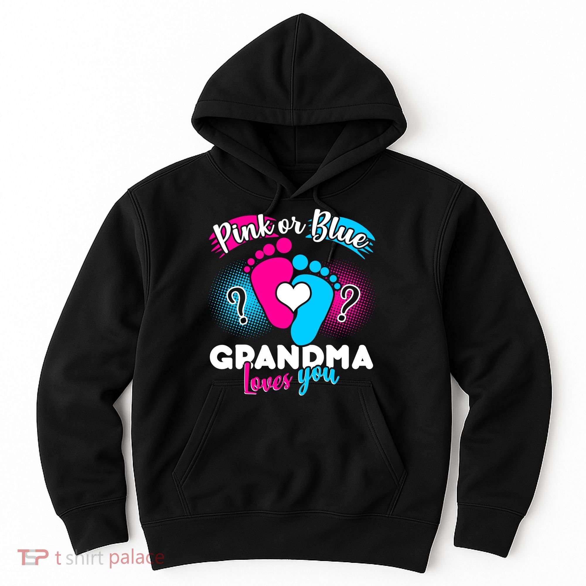 Pink or Blue Grandma Loves You Hoodie