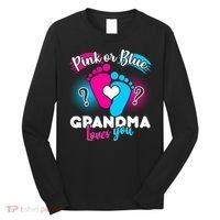 Pink or Blue Grandma Loves You Long Sleeve Shirt thumb 0