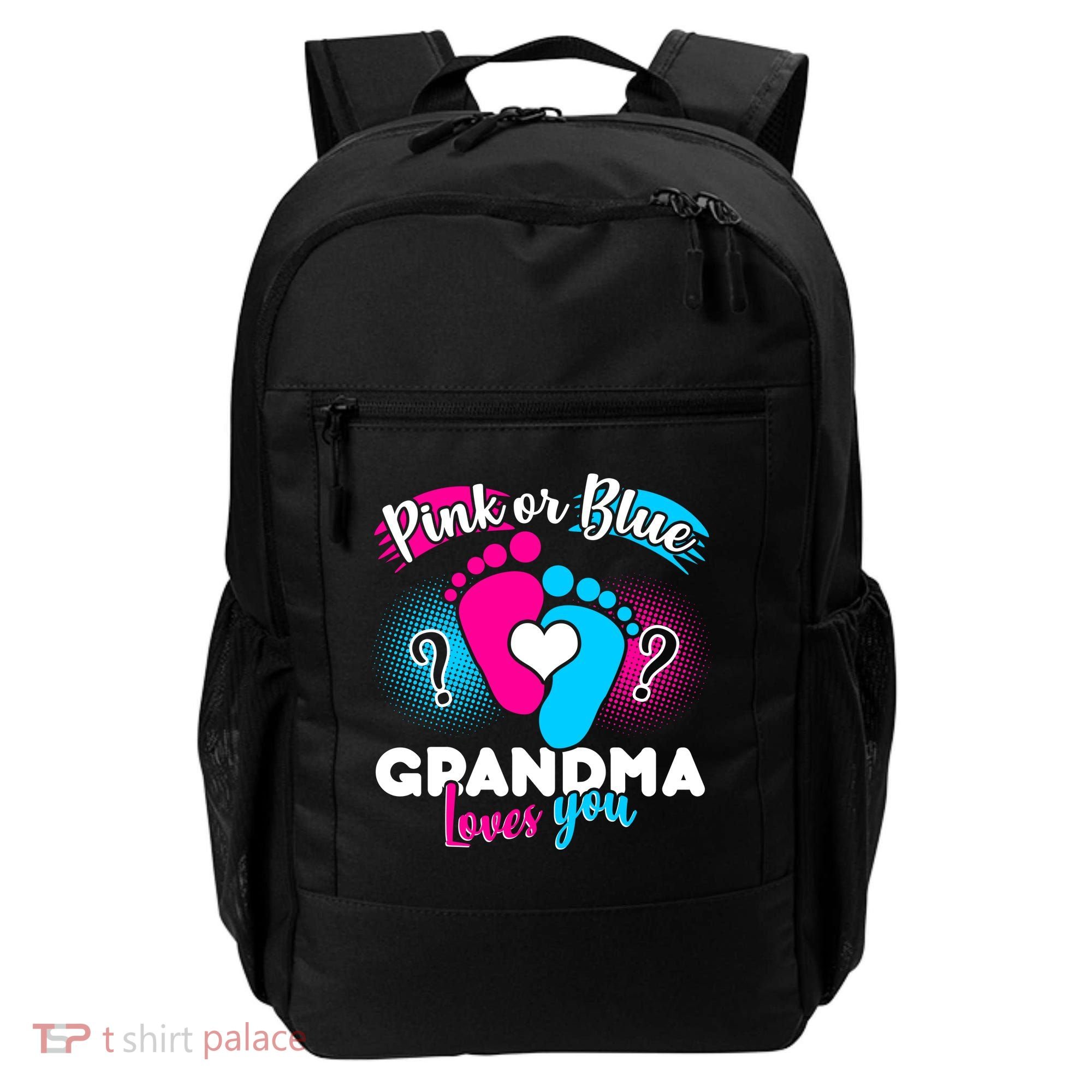 Pink or Blue Grandma Loves You Backpack
