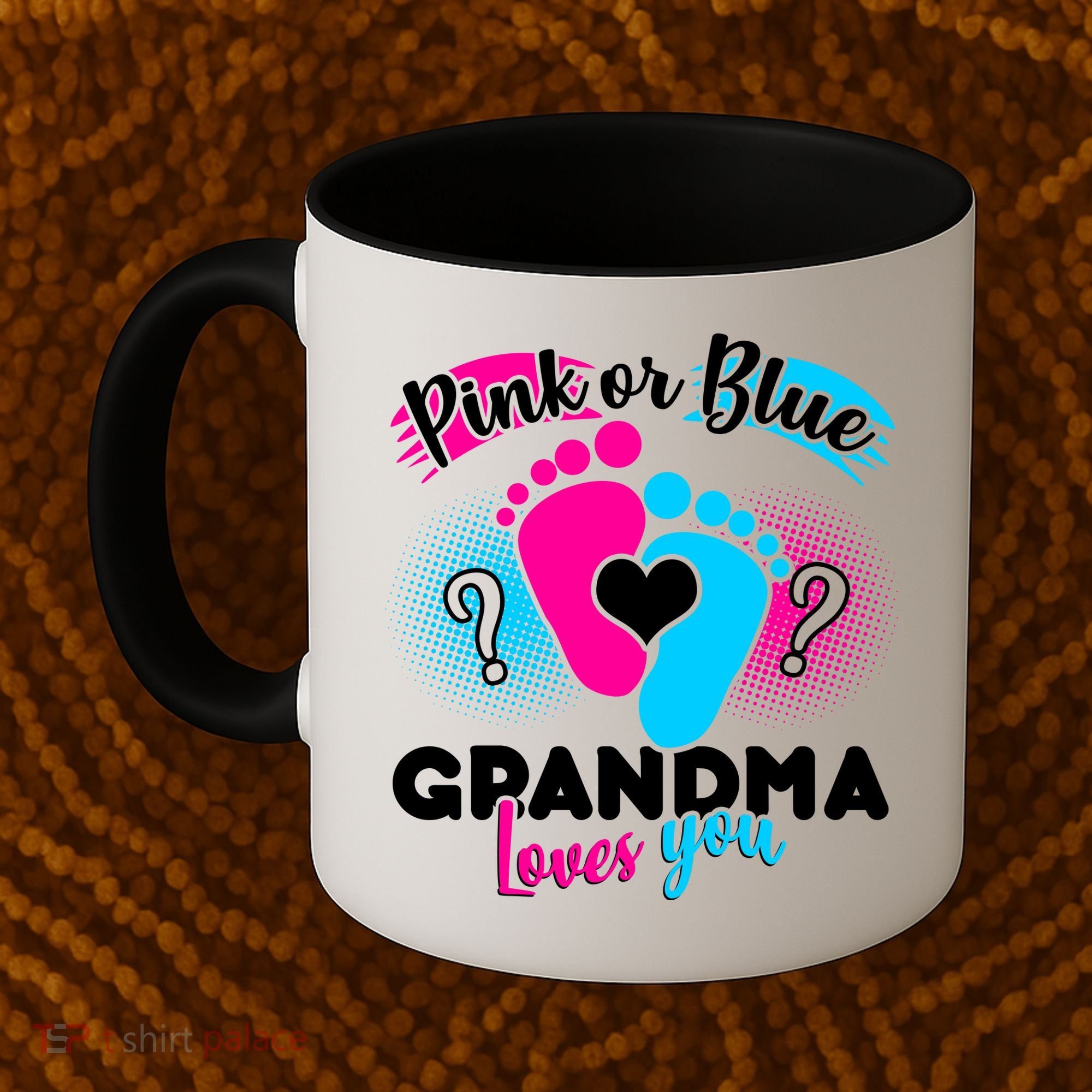 Pink or Blue Grandma Loves You Coffee Mug