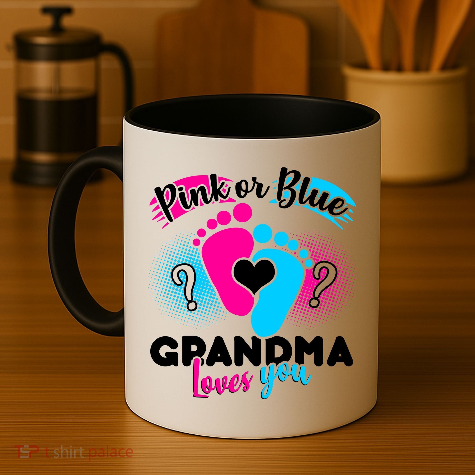 Pink or Blue Grandma Loves You Coffee Mug