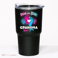 Pink or Blue Grandma Loves You Tumbler thumb 0