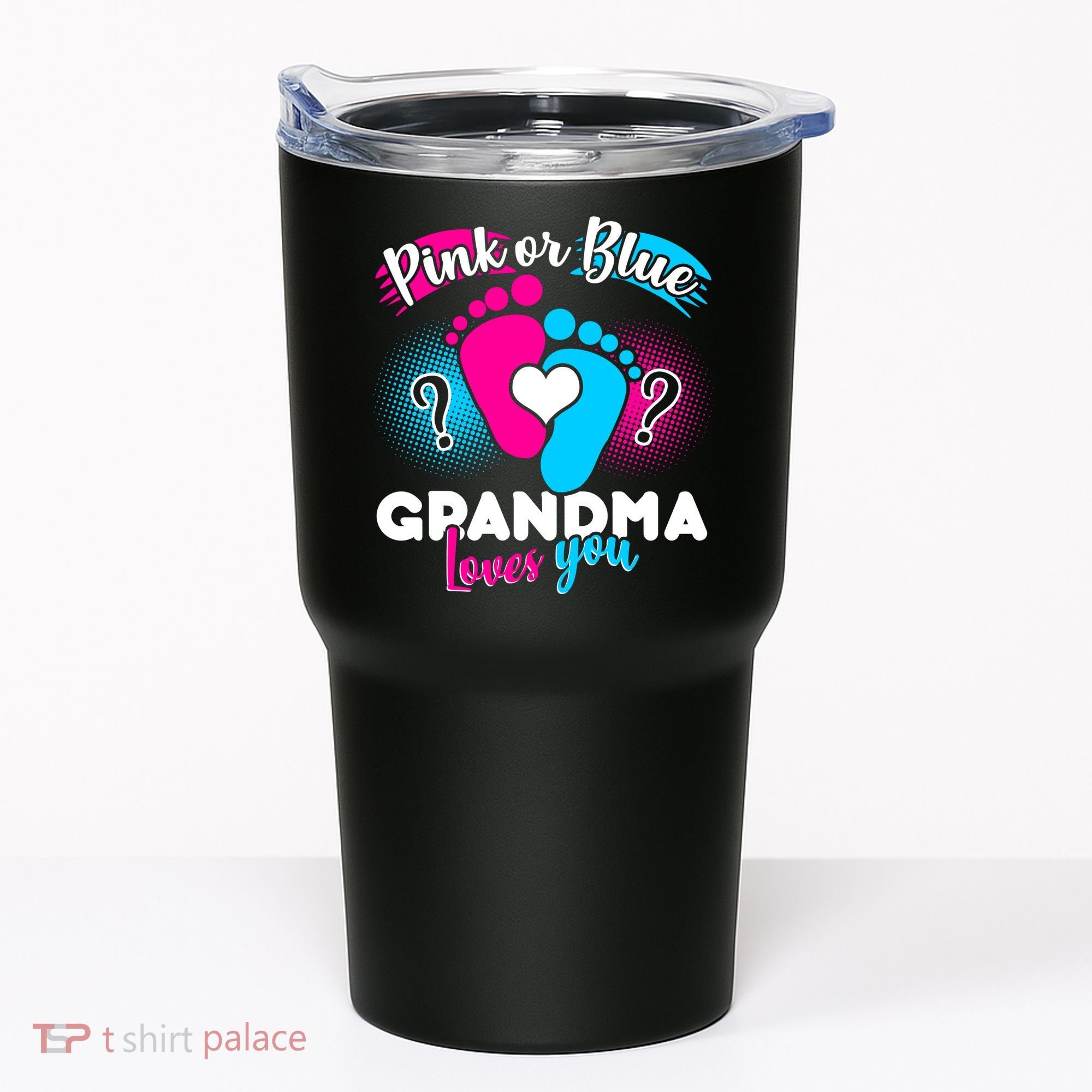 Pink or Blue Grandma Loves You Tumbler