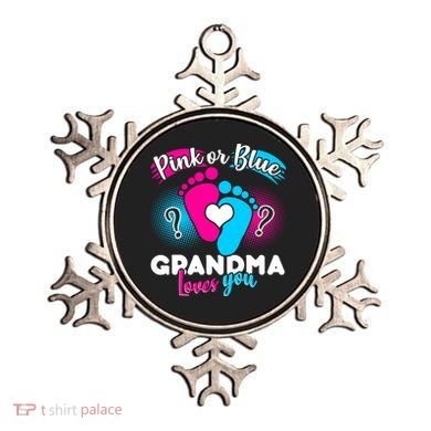 Pink or Blue Grandma Loves You Ornament