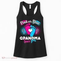 Pink or Blue Grandma Loves You Women's Tank Top thumb 0