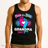 Pink or Blue Grandma Loves You Tank Top thumb 3