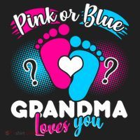 Pink or Blue Grandma Loves You Golf Towel thumb 3
