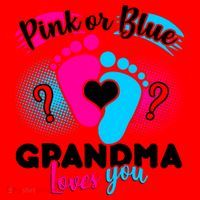 Pink or Blue Grandma Loves You Santa Hat thumb 1