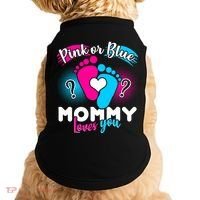 Pink or Blue Mommy Loves You Doggie Tank thumb 0