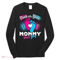 Pink or Blue Mommy Loves You Long Sleeve Shirt thumb 0