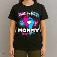 Pink or Blue Mommy Loves You T-Shirt thumb 4