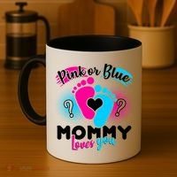 Pink or Blue Mommy Loves You Coffee Mug thumb 4