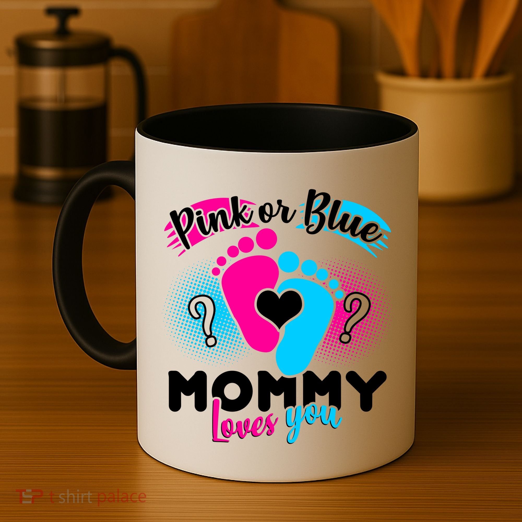 Pink or Blue Mommy Loves You Coffee Mug