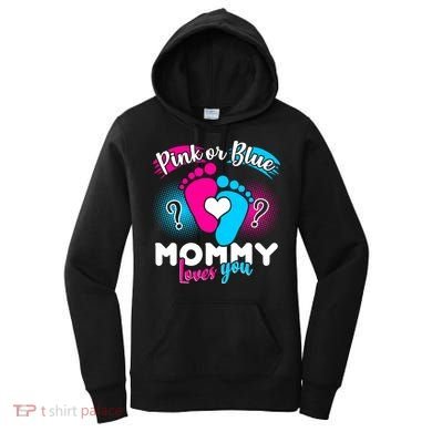 Pink or Blue Mommy Loves You Women's Hoodie