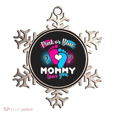 Pink or Blue Mommy Loves You Ornament